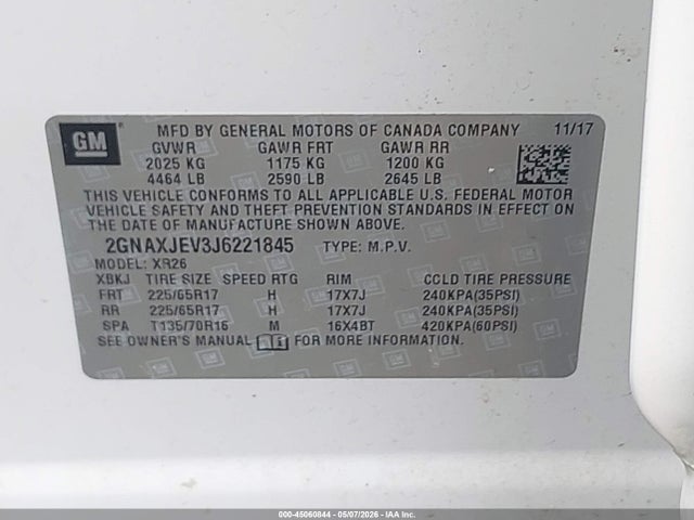 Chevrolet Equinox Lt
