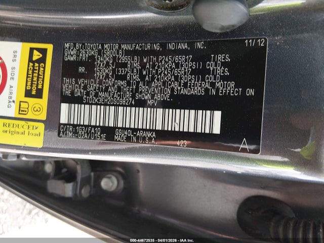 Toyota Highlander Base Plus V6