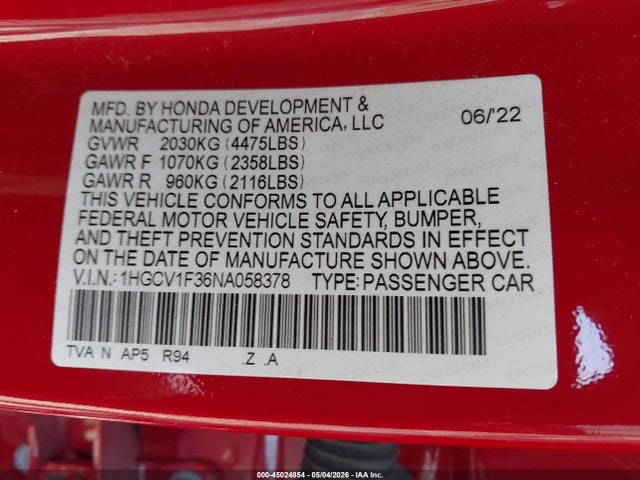 Honda Accord Sport