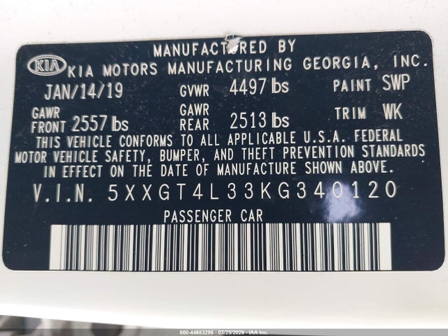 Kia Optima Lx