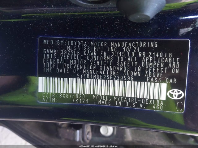Toyota Corolla Le