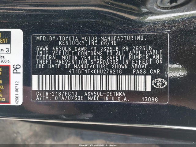 Toyota Camry Le