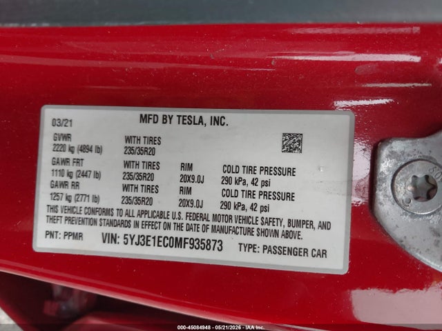 Tesla Model 3 Performance Dual Motor All-wheel Drive