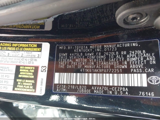 Toyota Camry Xse