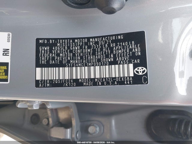 Toyota Corolla Se Apex Edition