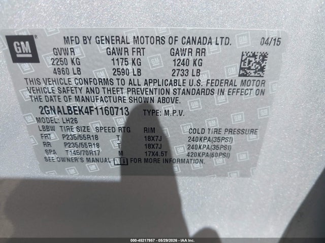 Chevrolet Equinox 1lt