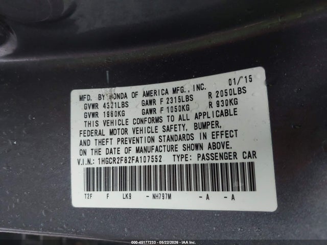 Honda Accord Ex-l