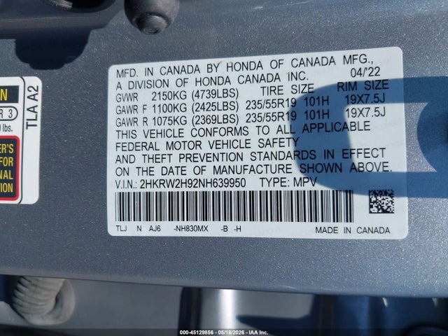 Honda CR-V Awd Touring