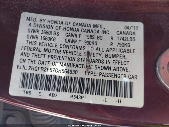 Honda Civic Lx
