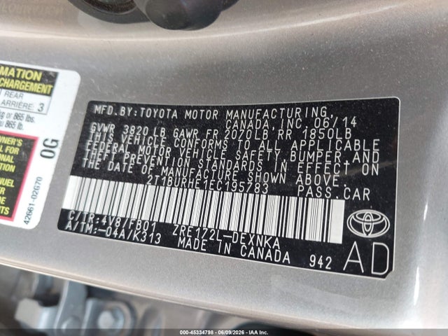 Toyota Corolla Le