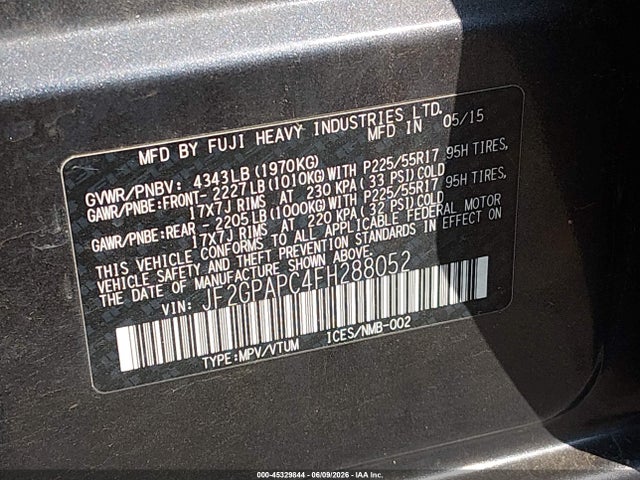Subaru Crosstrek 2.0i Limited