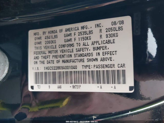 Honda Accord 3.5 Ex-l