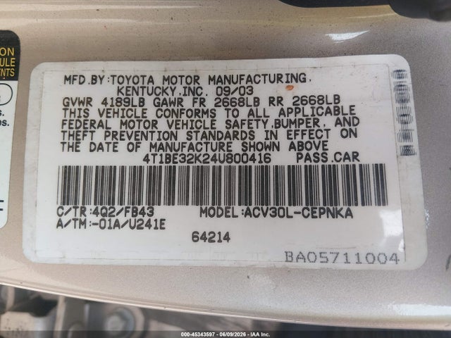 Toyota Camry Le