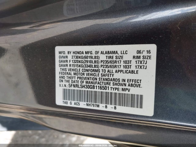 Honda Odyssey Se