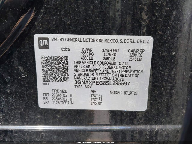 Chevrolet Equinox Awd Lt