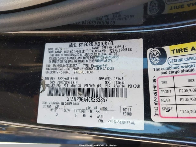 Ford Fusion S