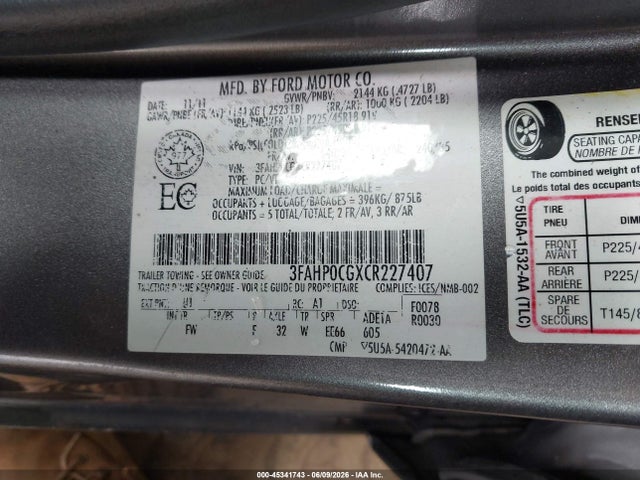 Ford Fusion Sel