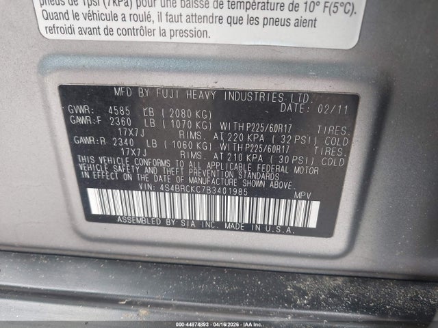 Subaru Outback 2.5i Limited