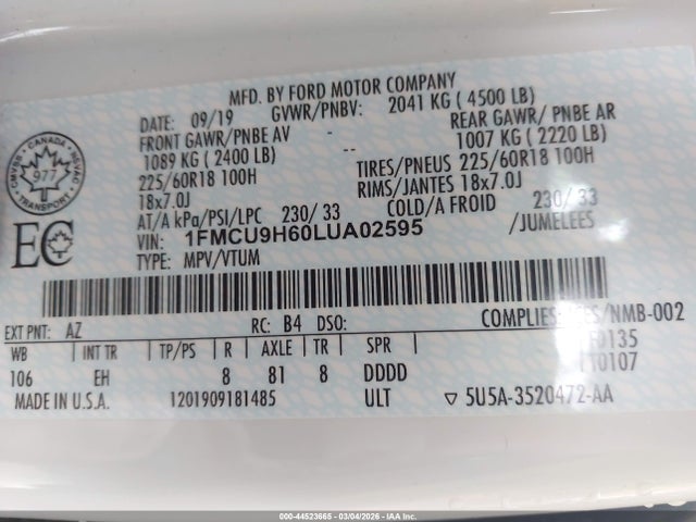 Ford Escape Sel