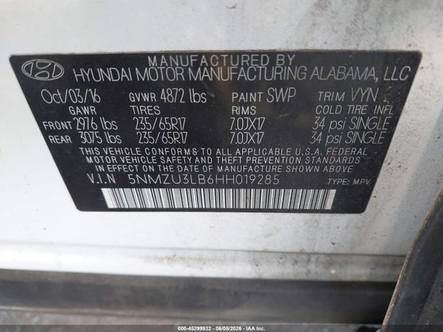 Hyundai SANTA FE 2.4l