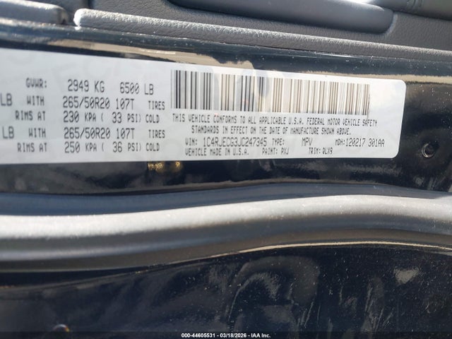 Jeep Grand Cherokee High Altitude 4x2