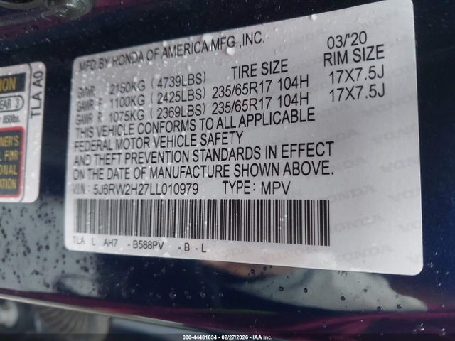 Honda CR-V Awd Lx