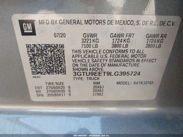 GMC Sierra 1500 4wd  Standard Box At4