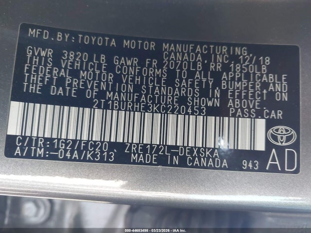 Toyota Corolla Se