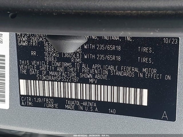 Toyota Highlander Le