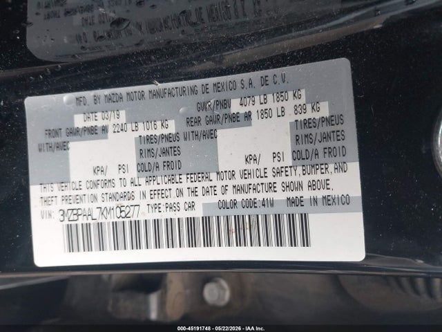 Mazda Mazda3 Select Package