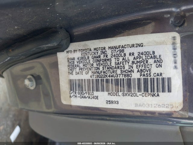 Toyota Camry Le