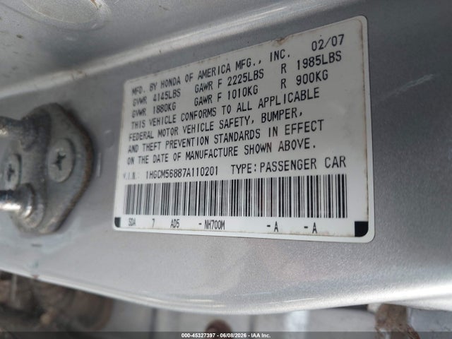 Honda Accord 2.4 Ex