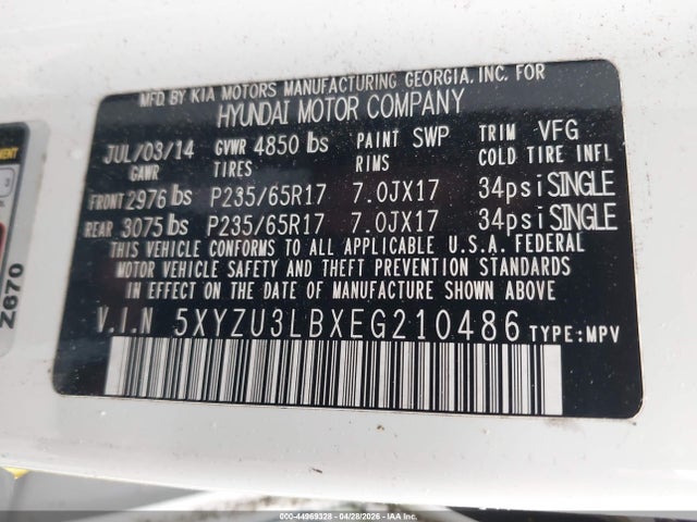 Hyundai SANTA FE 2.4l