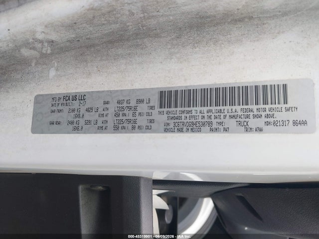 Ram Promaster High Roof 159 Wb