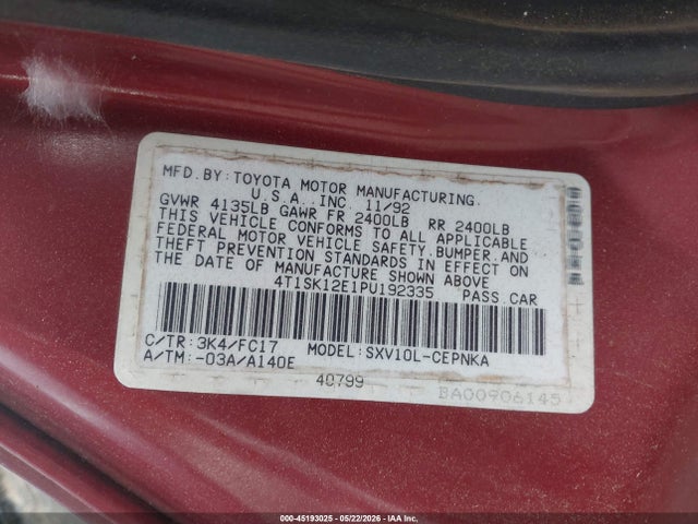 Toyota Camry Le