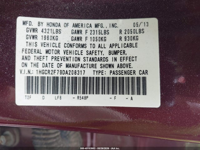Honda Accord Ex