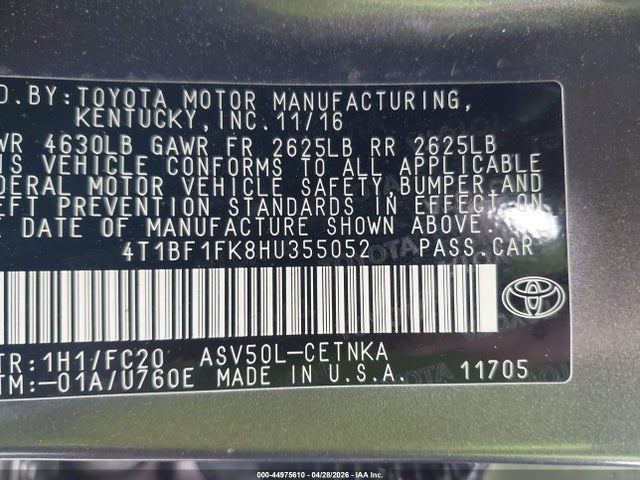 Toyota Camry Le