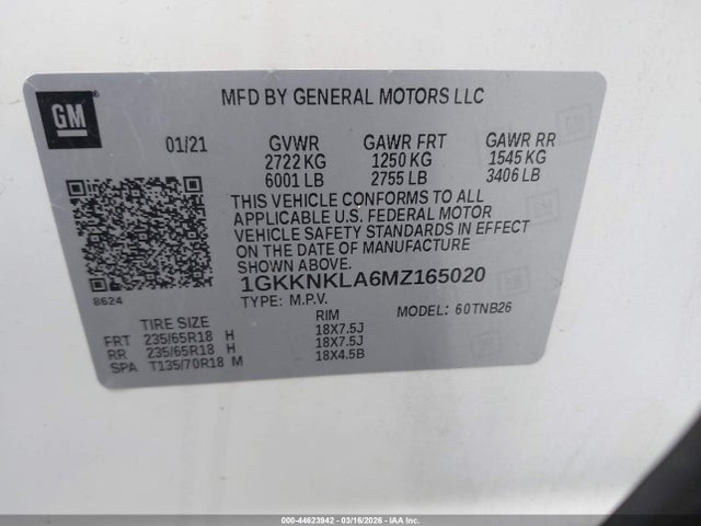 GMC Acadia Fwd Sle