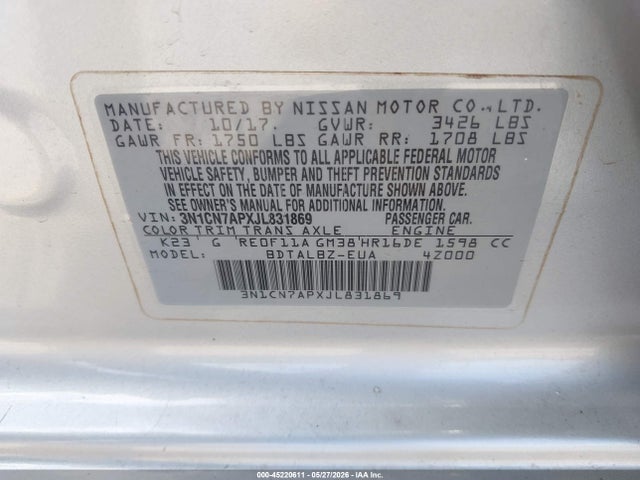 Nissan Versa 1.6 Sv