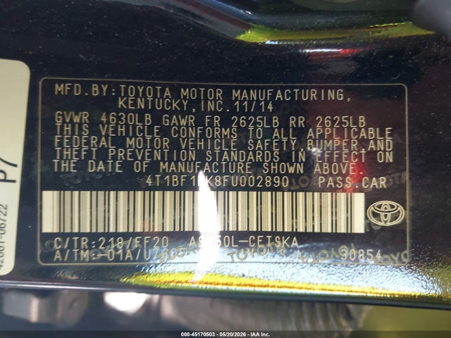 Toyota Camry Se