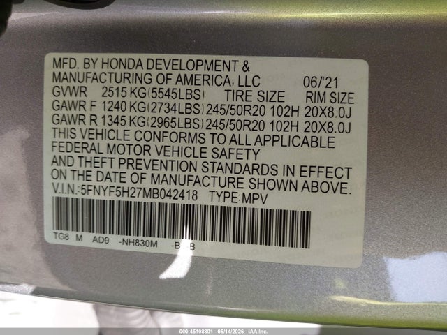 Honda Pilot 2wd Special Edition