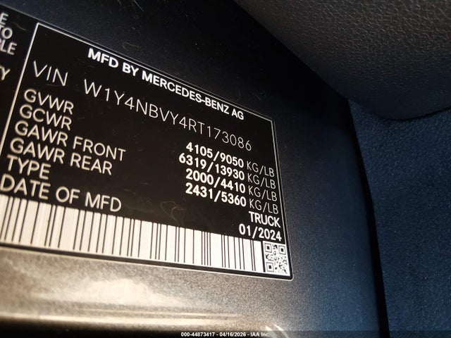 Mercedes-Benz Sprinter 2500 Standard Roof 4-cyl Diesel Ho