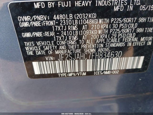 Subaru Forester 2.5i Limited