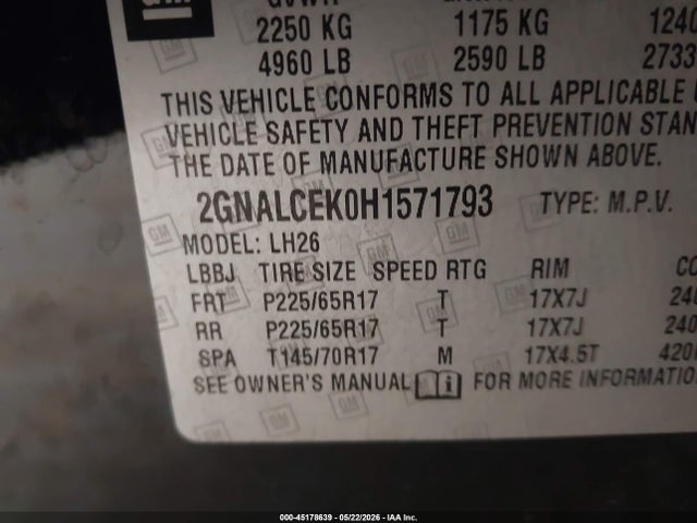 Chevrolet Equinox Lt