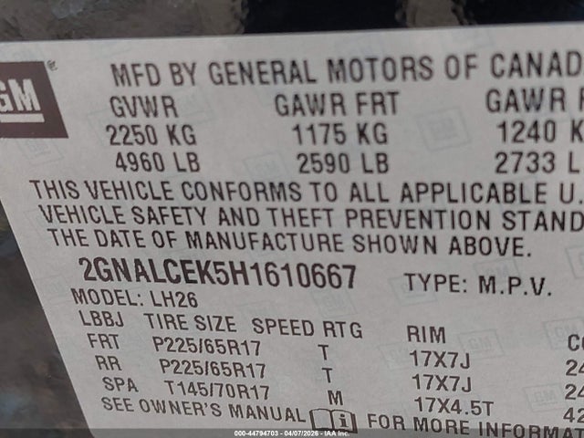 Chevrolet Equinox Lt