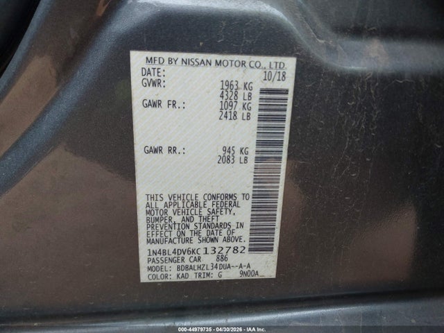 Nissan Altima 2.5 Sv