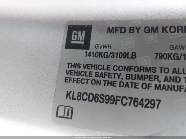 Chevrolet Spark 1lt Cvt