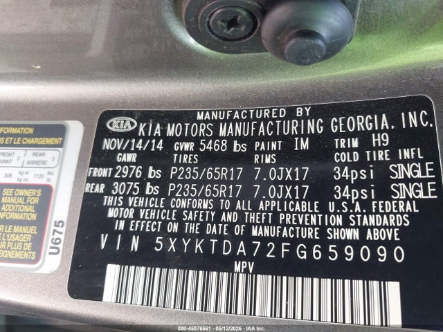 Kia Sorento Lx V6