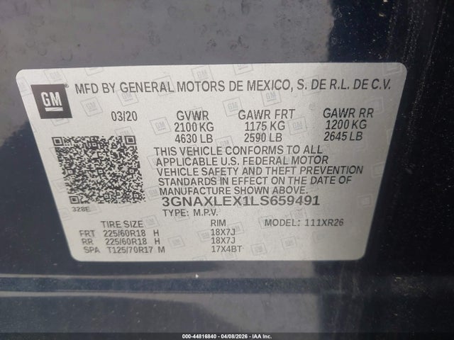 Chevrolet Equinox Fwd Lt 2.0l Turbo