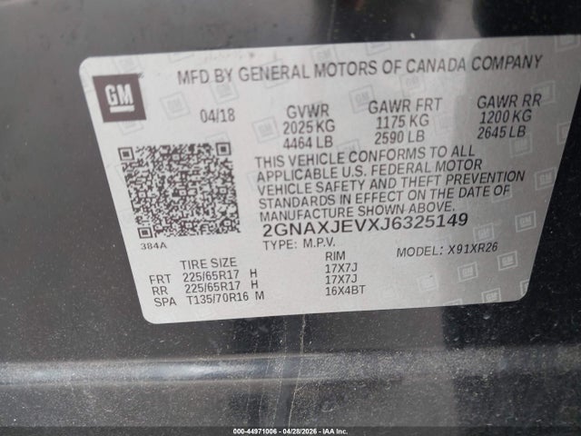 Chevrolet Equinox Lt